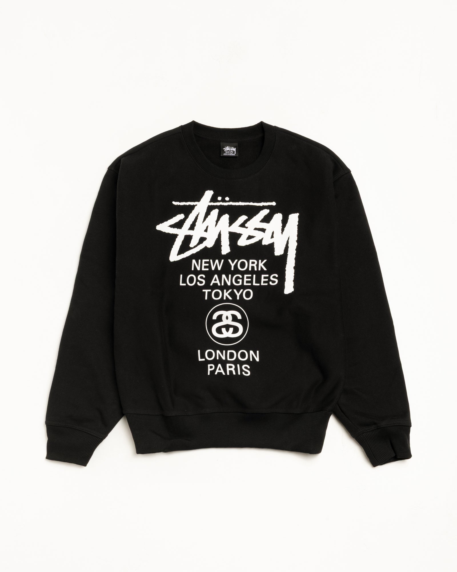 World Tour Crew Mens Long Sleeve In Black