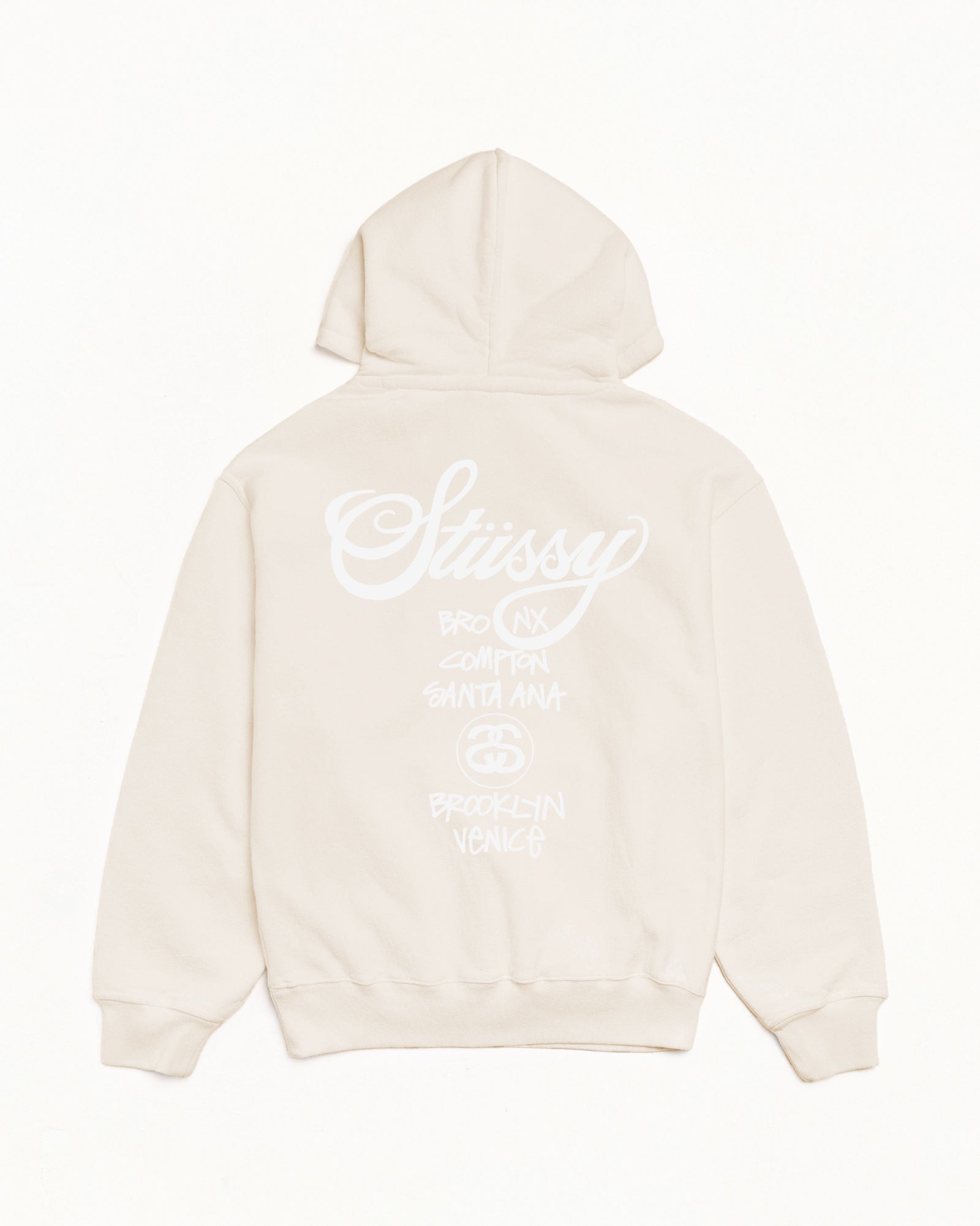 World Tour Hoodie Pigment Dyed – Natural | Sweats | Stüssy Europe