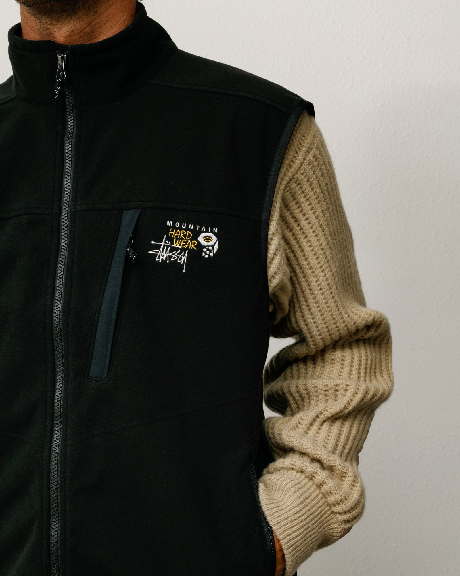 Stüssy & Mountain Hardwear Windstopper® Vest – Black | Outerwear