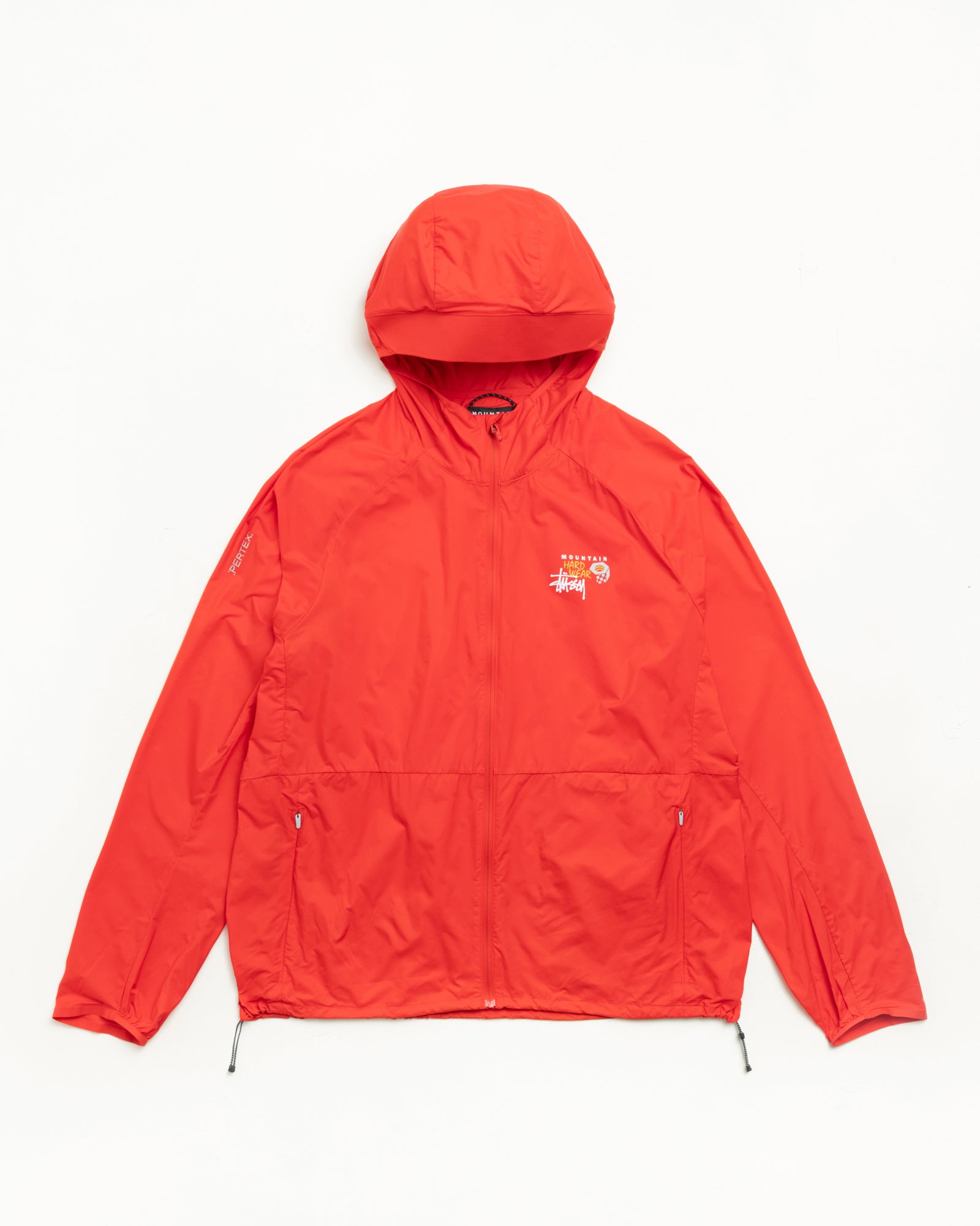 Stussy シェルジャケット フード付きナイロンジャケット 赤 Stüssy & Mountain Hardwear Kor Airshell Jacket – Summit Red