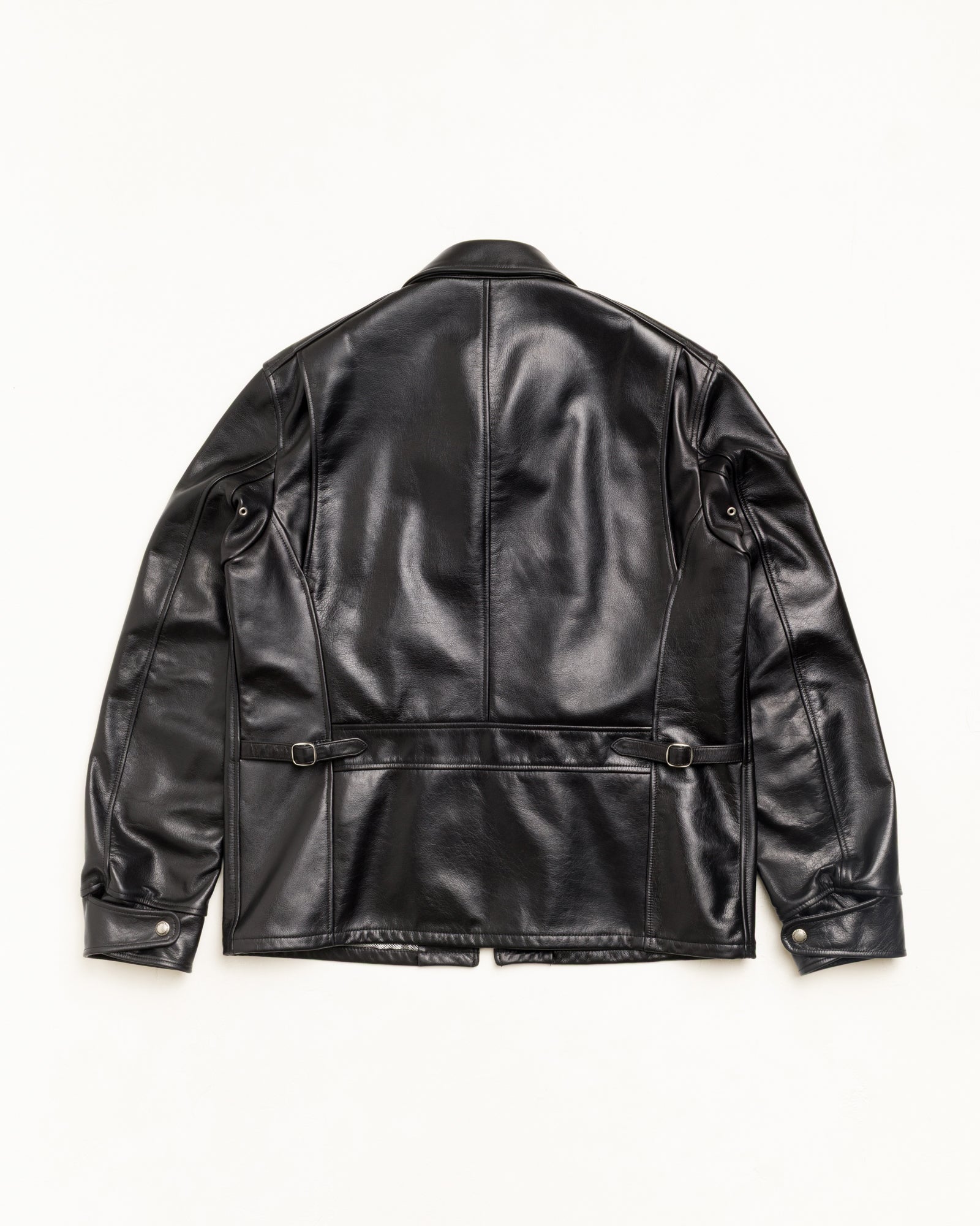 Leather Jacket Unisex Long Sleeve In Black