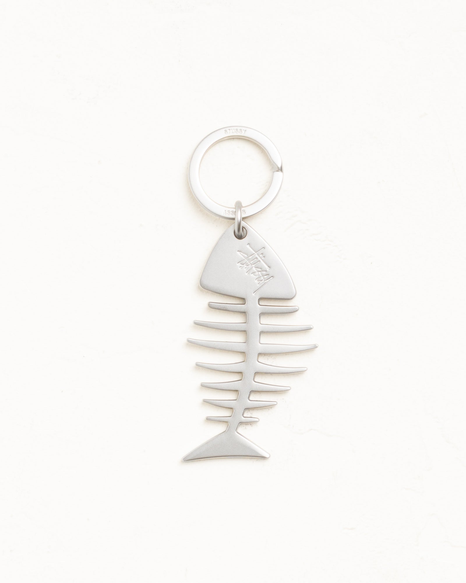 Fishbone Keychain Unisex In Silver | hero:main:collection:new-arrivals-b,new-arrivals,shirts,tops-shirts,all,tees,outerwear,denim,knits,accessories,sunglasses,hoodies,sweats,mens-hoodies-sweatshirts,shorts,pants,bottoms,crew-sweats,zip-ups,swim,sweatpants,graphics,lazy-tees,swim,basic-9twenty,button-ups,shorts,cargos,denim-jeans,bottoms,bags,belts,wearables,gear,footwear,button-ups,basic-tops,jerseys,big-ol,classics,slim,jackets,all, | product-card-slider