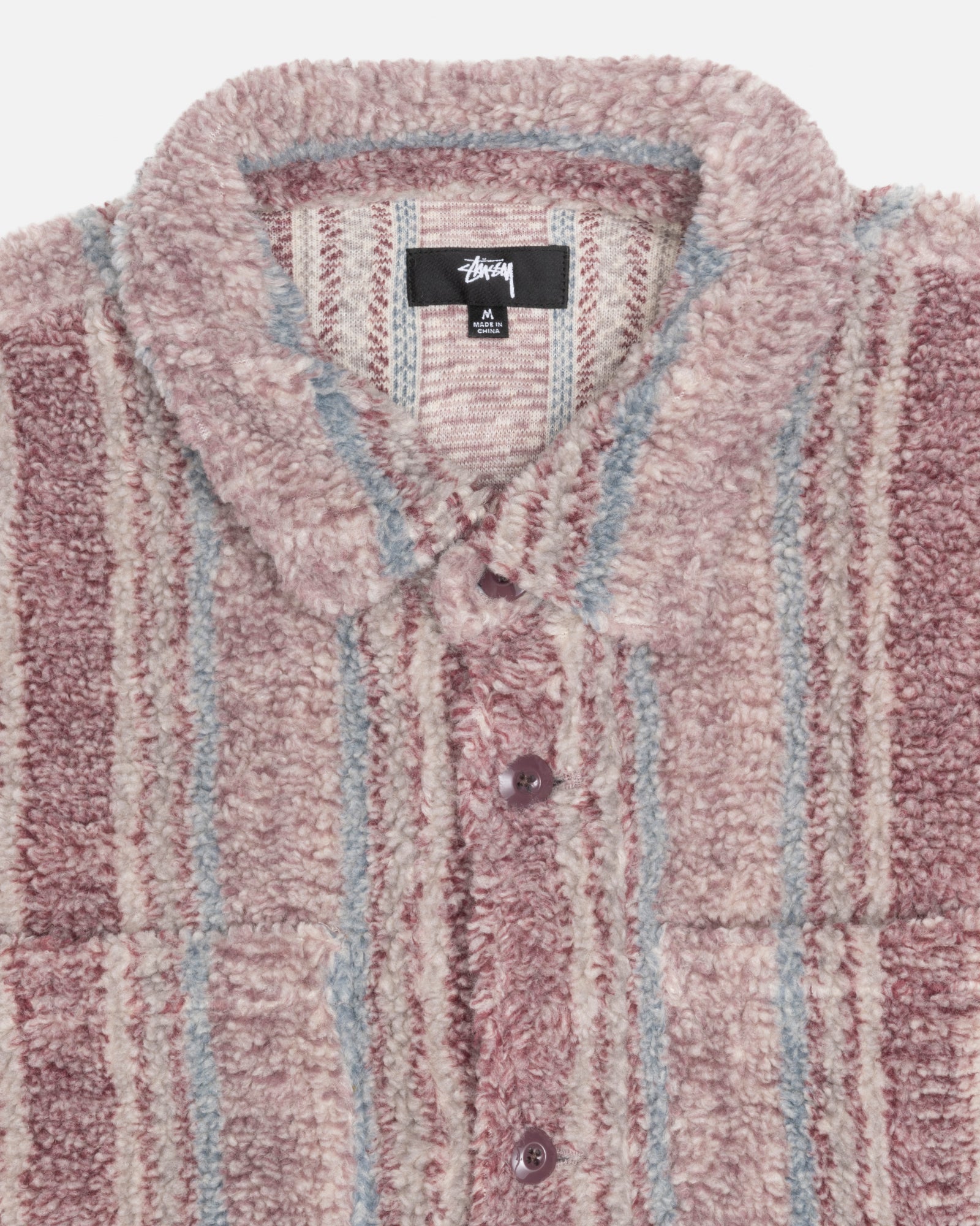 Striped Sherpa Shirt - Unisex Tops & Shirts | Stüssy – Stüssy Europe