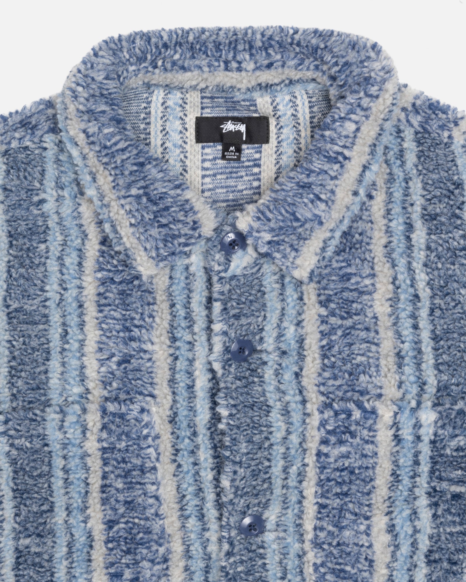 Striped Sherpa Shirt - Unisex Tops & Shirts | Stüssy – Stüssy Europe