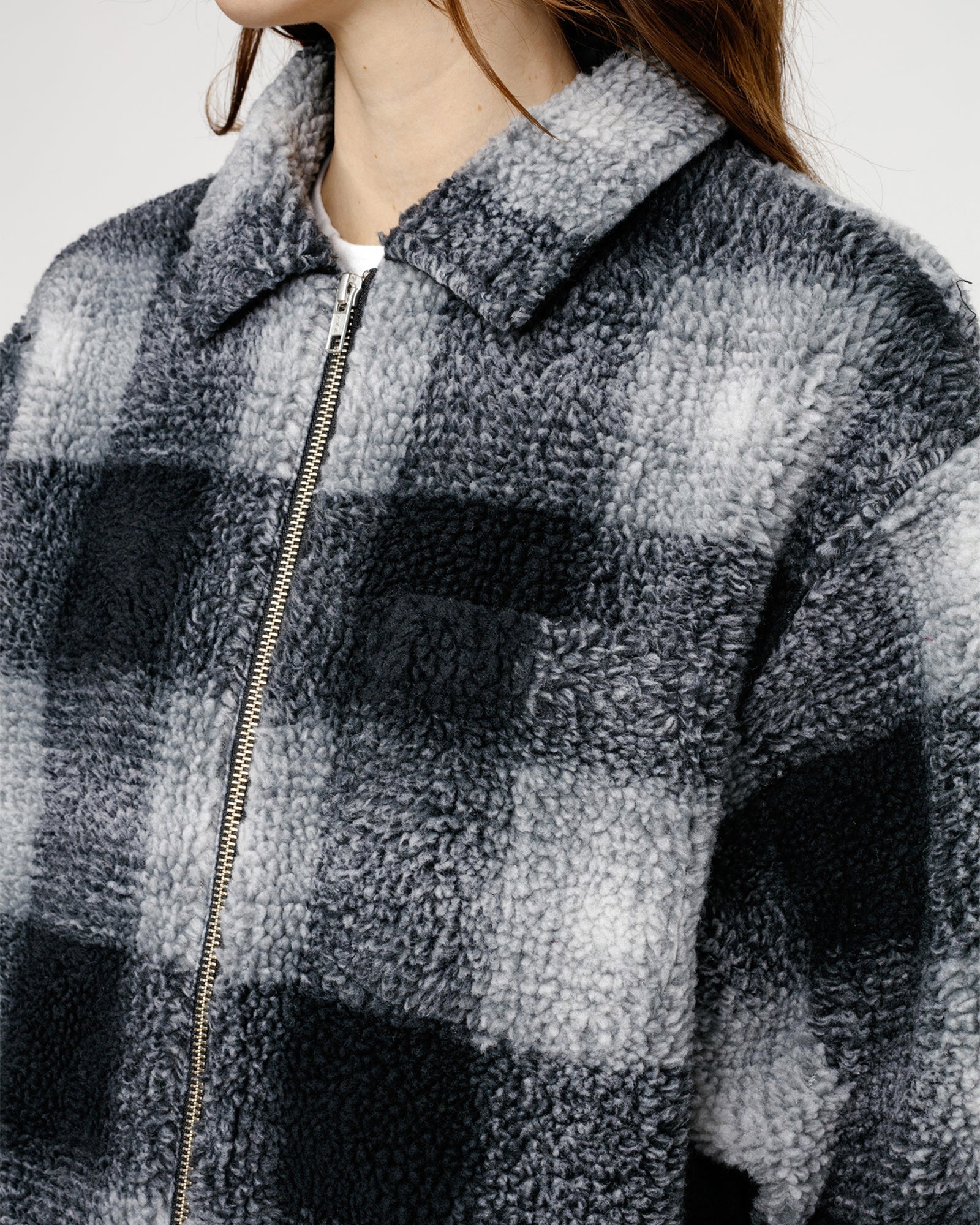 ZIP SHERPA SHADOW PLAID