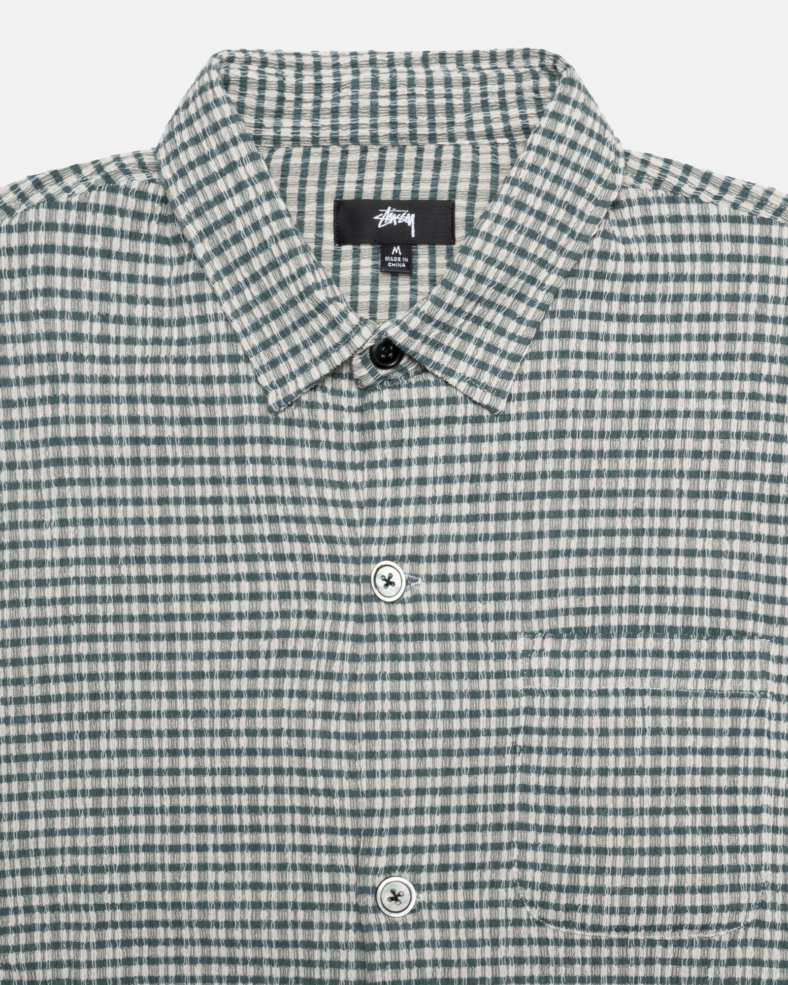 WRINKLY GINGHAM SS SHIRT