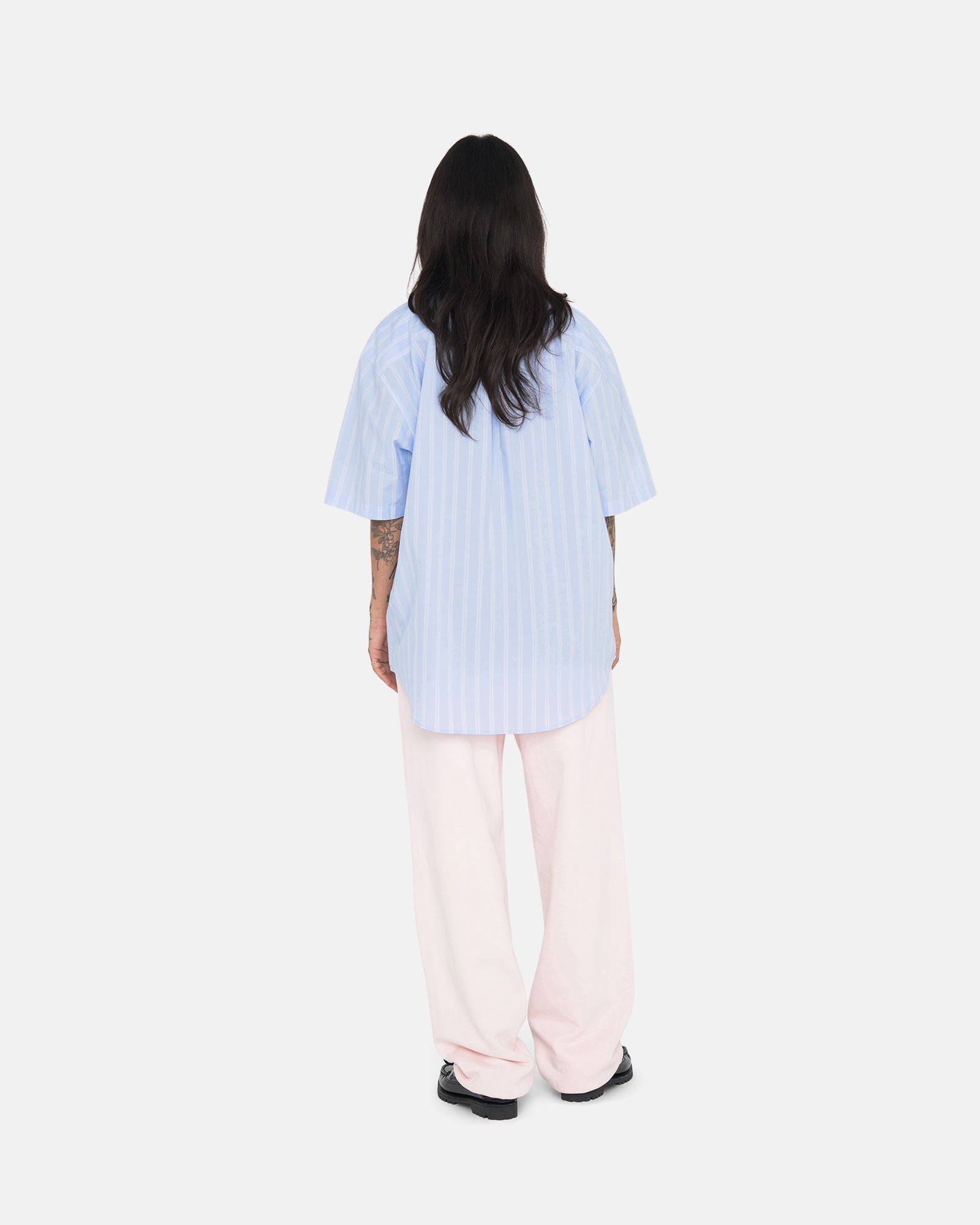 BOXY STRIPED SS SHIRT