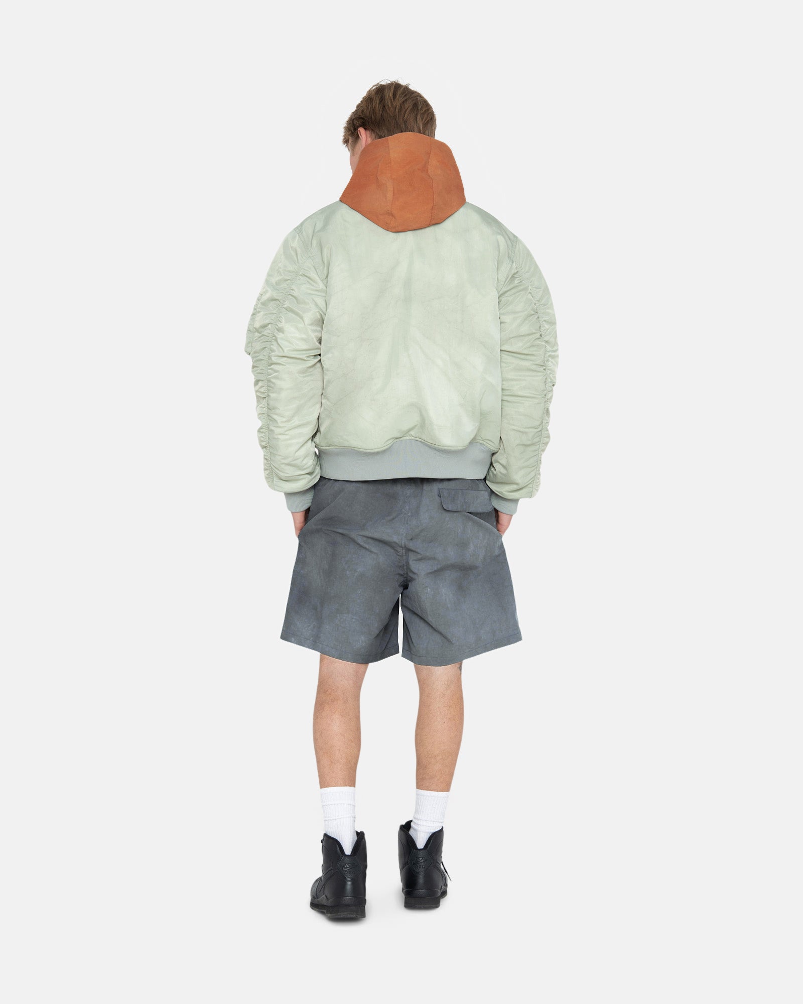 DYED NYLON BOMBER