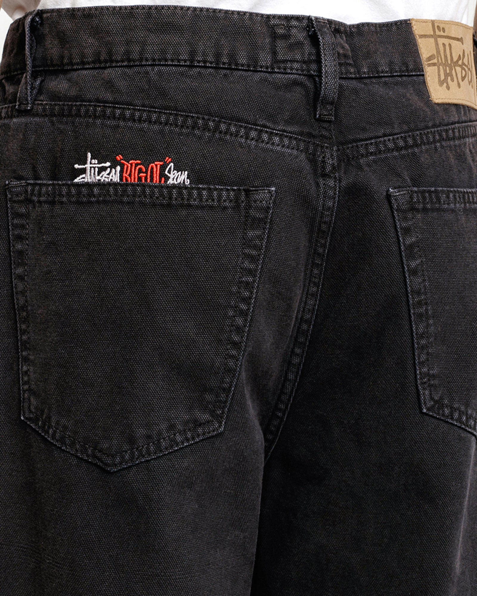 CLASSIC JEAN WASHED CANVAS BLACK BOTTOMS