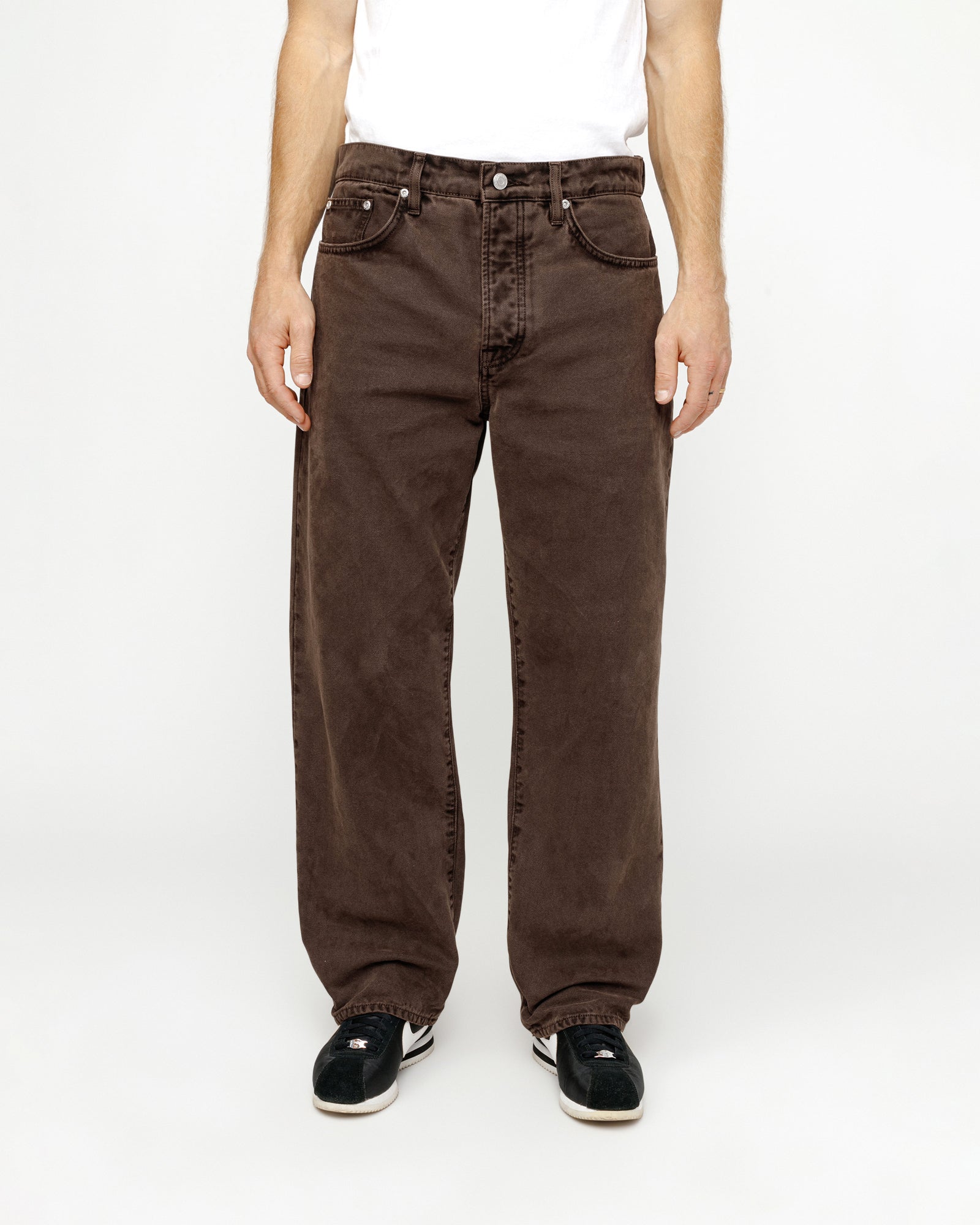 Classic Jean Washed Canvas in brown – Stüssy Europe