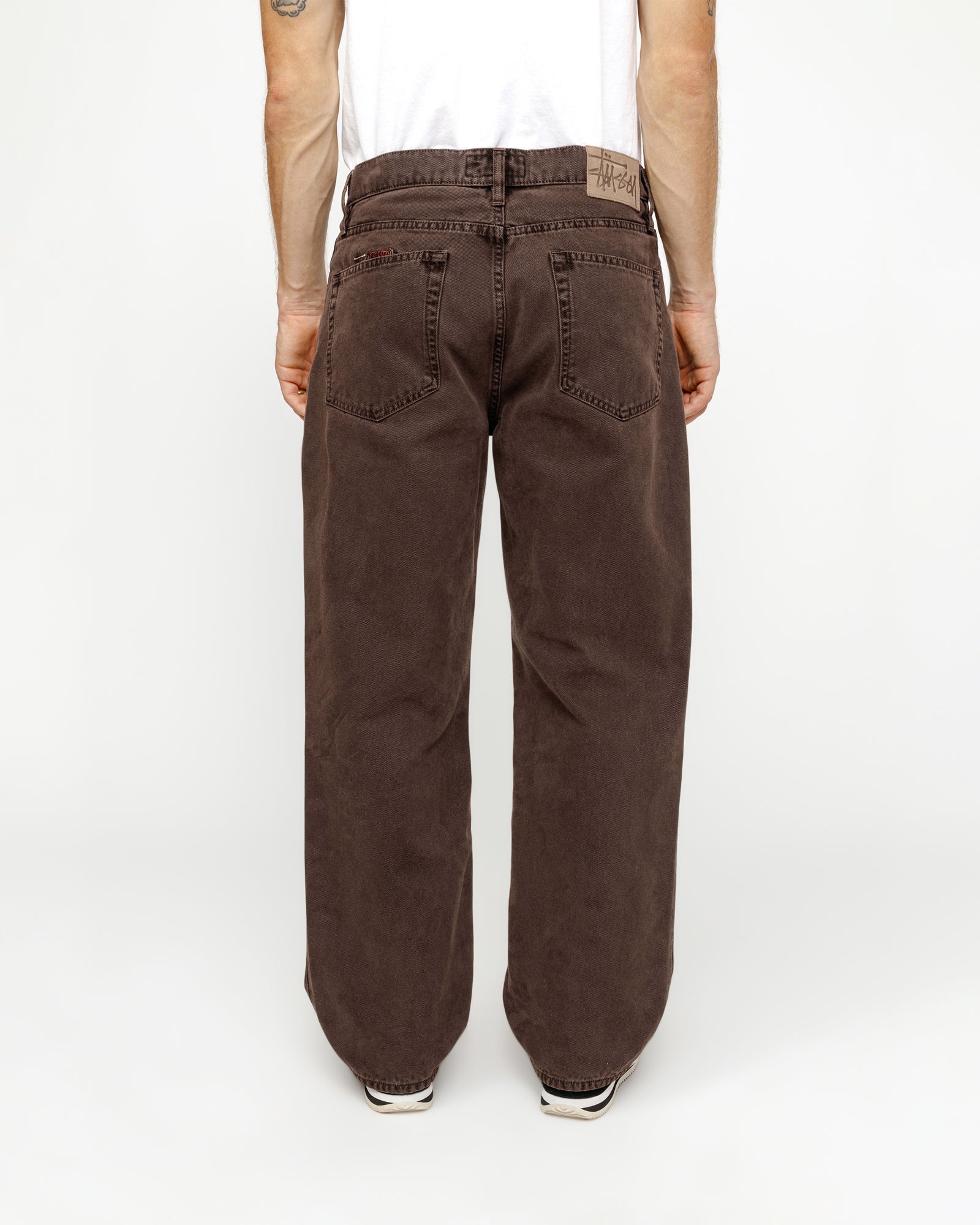 CLASSIC JEAN WASHED CANVAS BROWN BOTTOMS