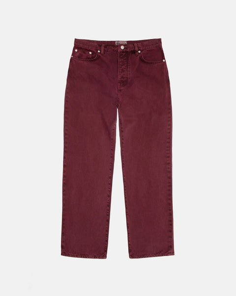 CLASSIC JEAN WASHED CANVAS WINE BOTTOMS