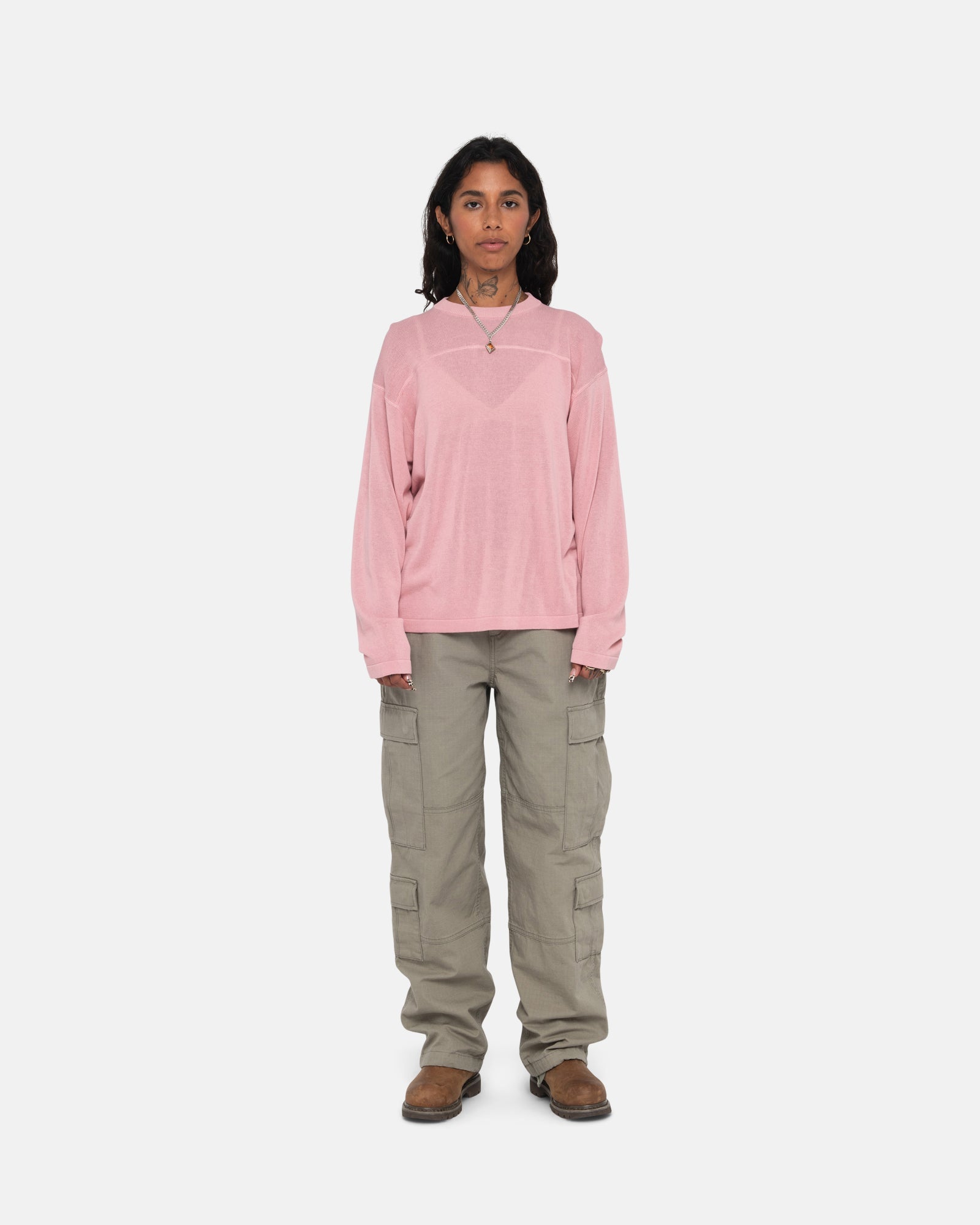 Stussy hot sale sweater pink