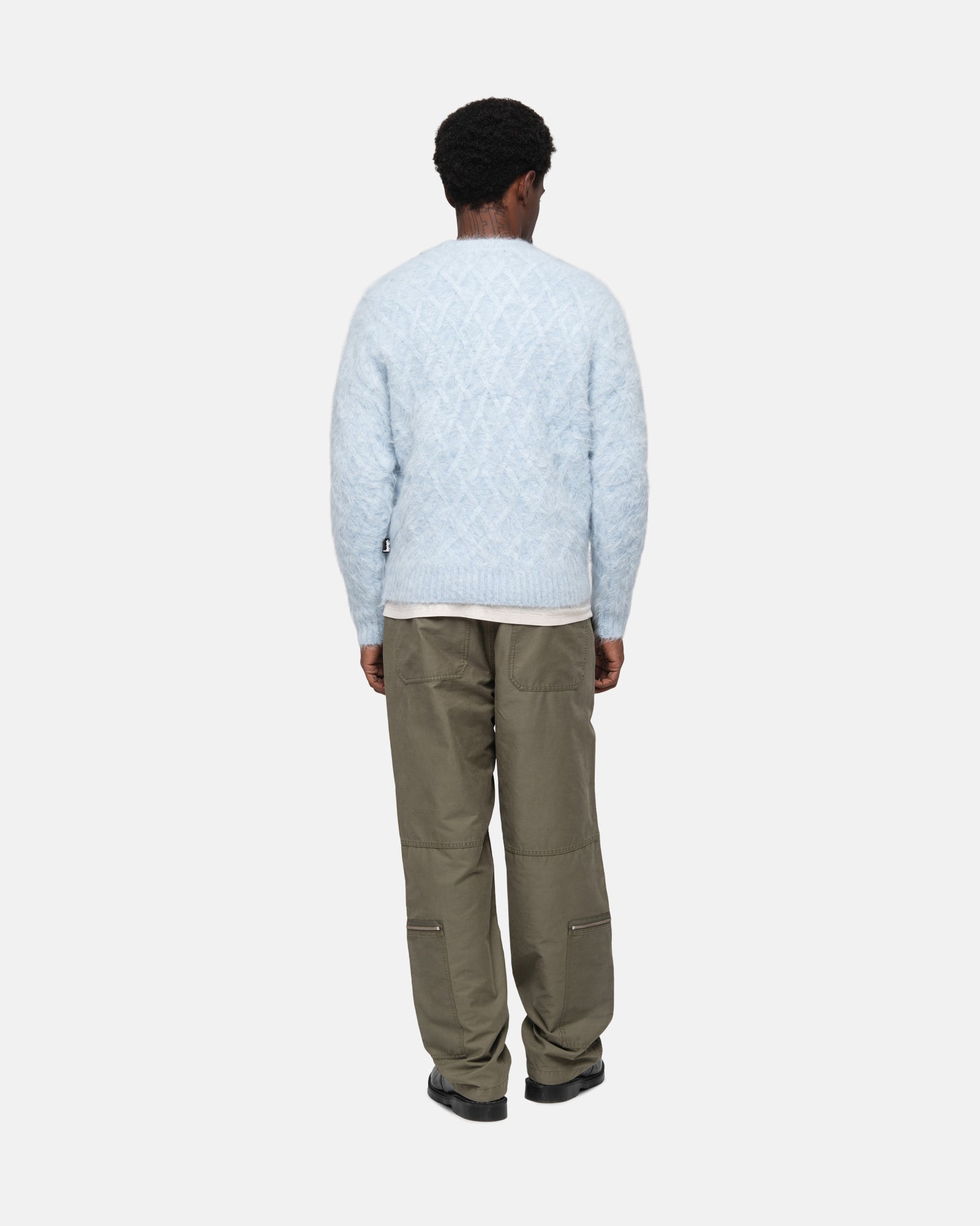 Fuzzy Lattice Crew Sweater - Unisex Sweaters & Knits | Stüssy