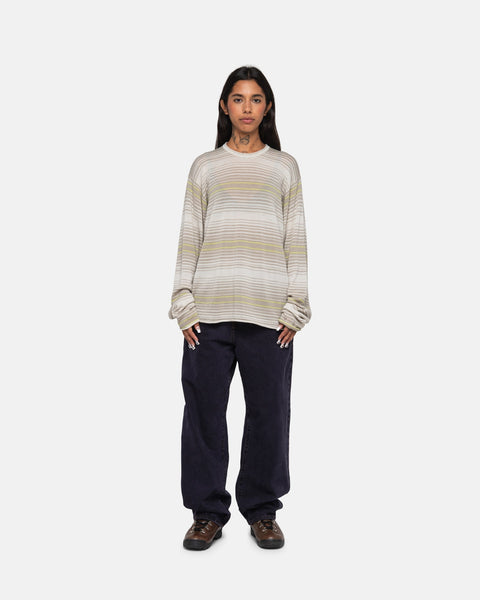 Stüssy Horizontal Stripe Sweater Natural Knit