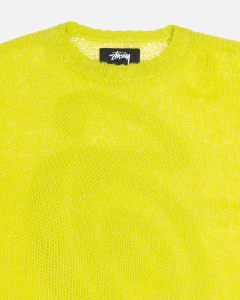 Stüssy S Loose Knit Sweater Lime Knit