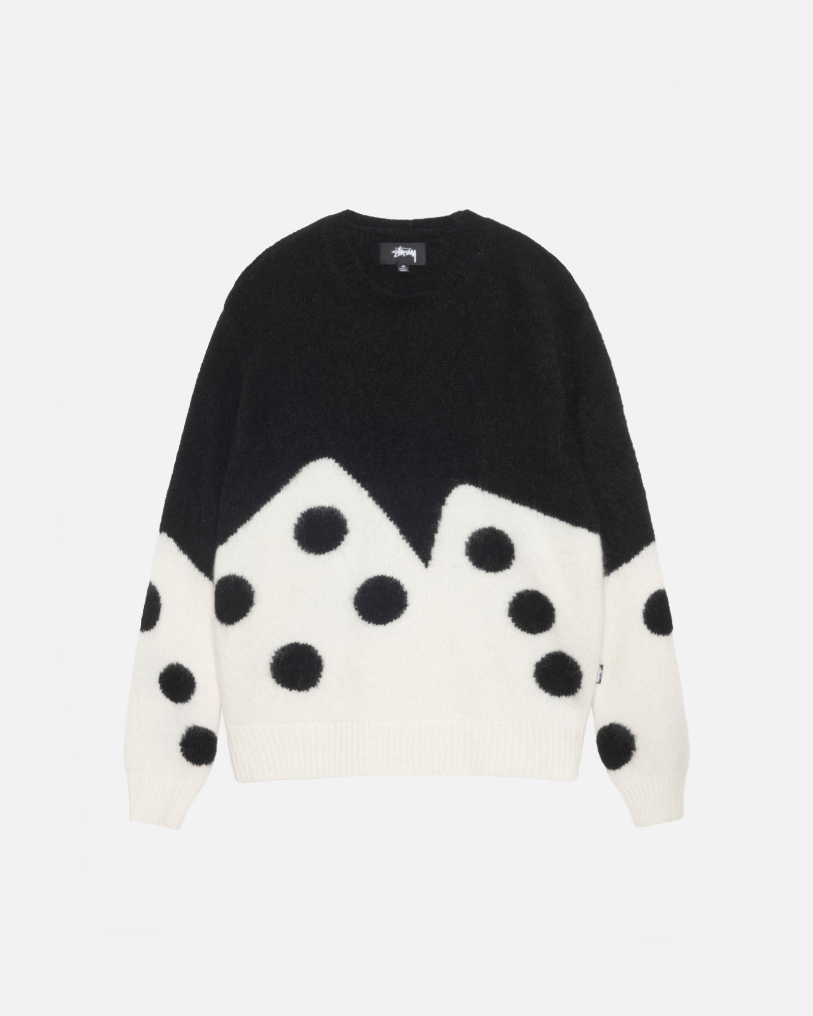 STUSSY dice mohair sweater-