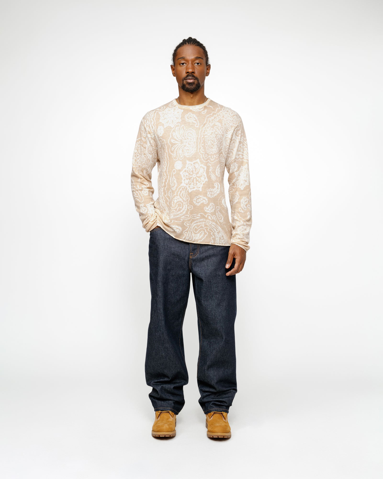 Paisley Sweater in natural – Stüssy Europe
