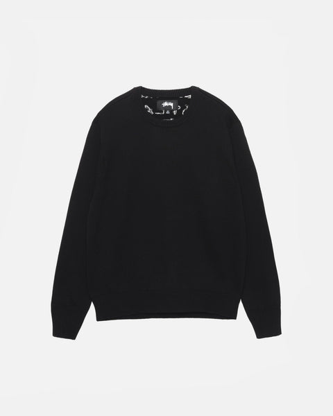 Stüssy Laguna Icon Sweater Black Knits
