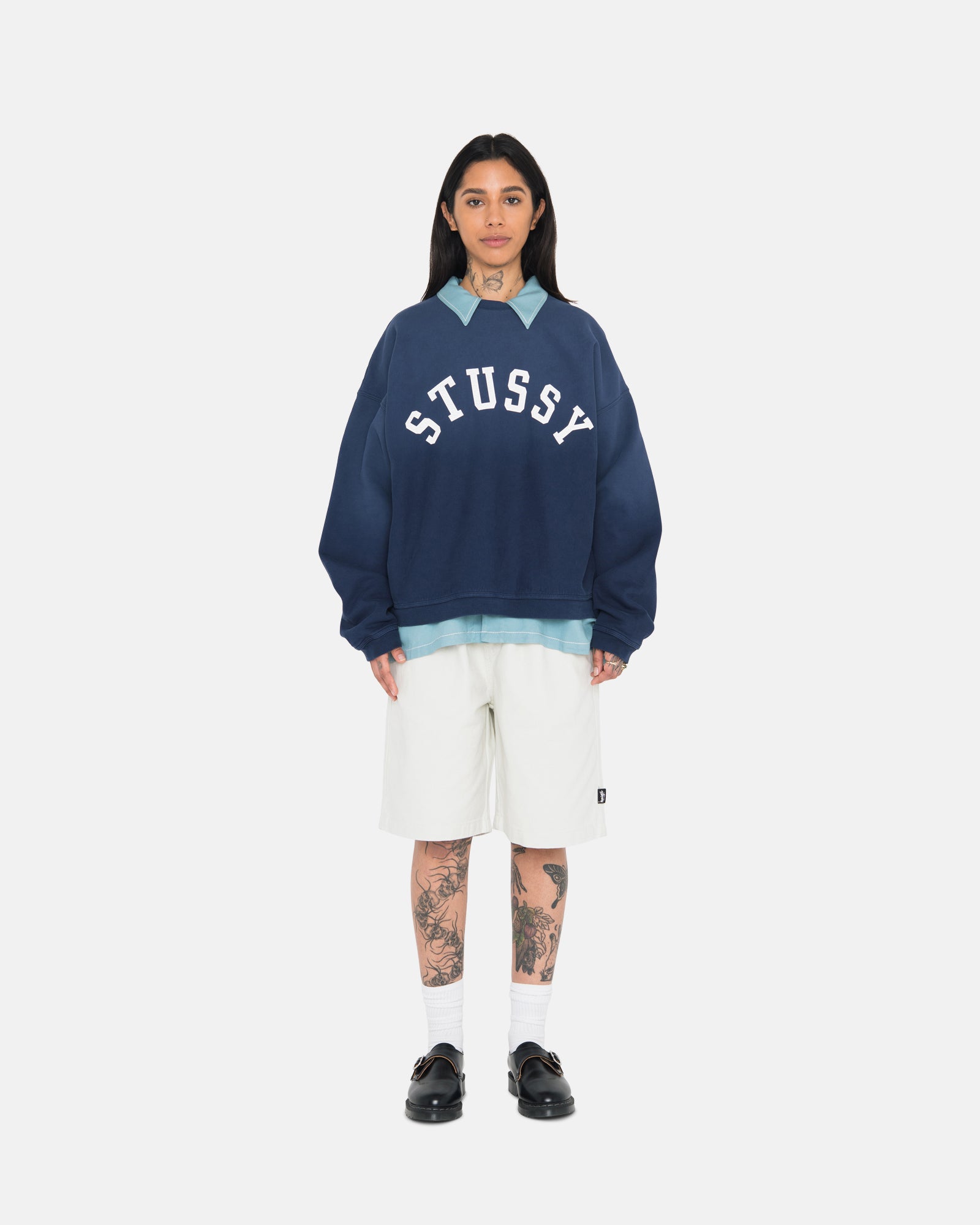 Sun Faded Oversized Crew - Unisex Hoodies & Sweatshirts | Stüssy