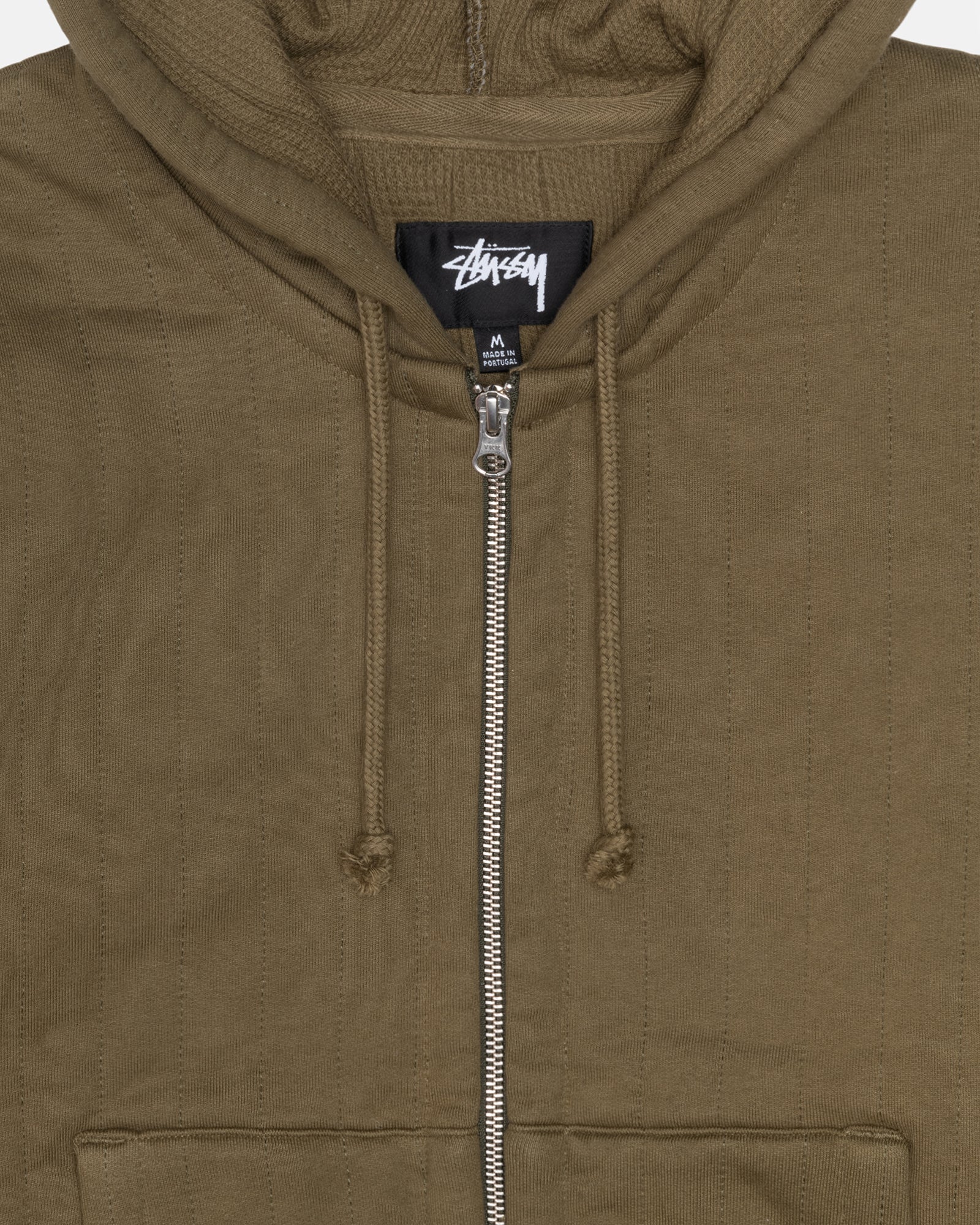 Vertical Quilted Zip Hood - Unisex Hoodies & Sweatshirts | Stüssy