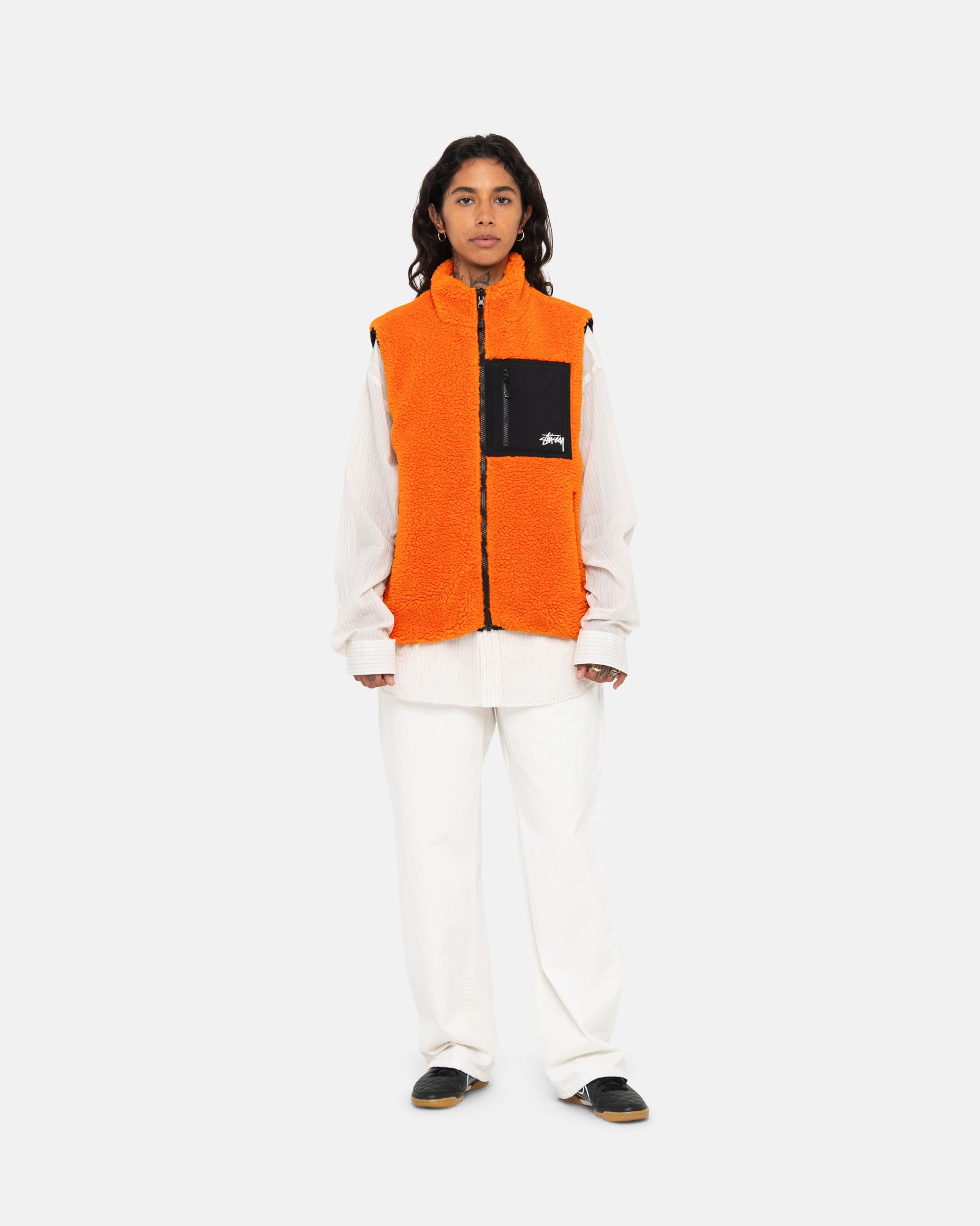 Sherpa Reversible Vest - Unisex Hoodies & Sweatshirts | Stüssy