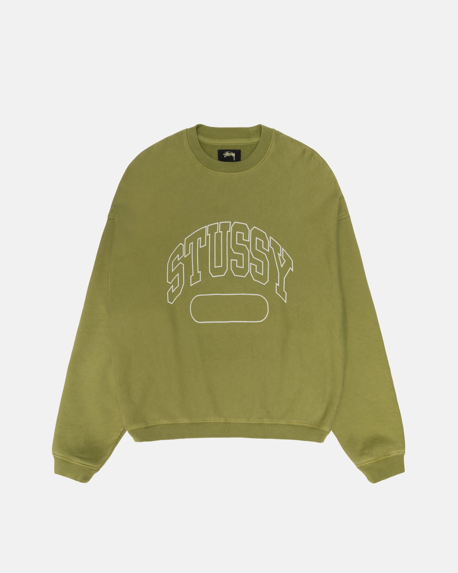 STUSSY 23A/W Varsity Oversized Crew Green ステューシー バーシティ