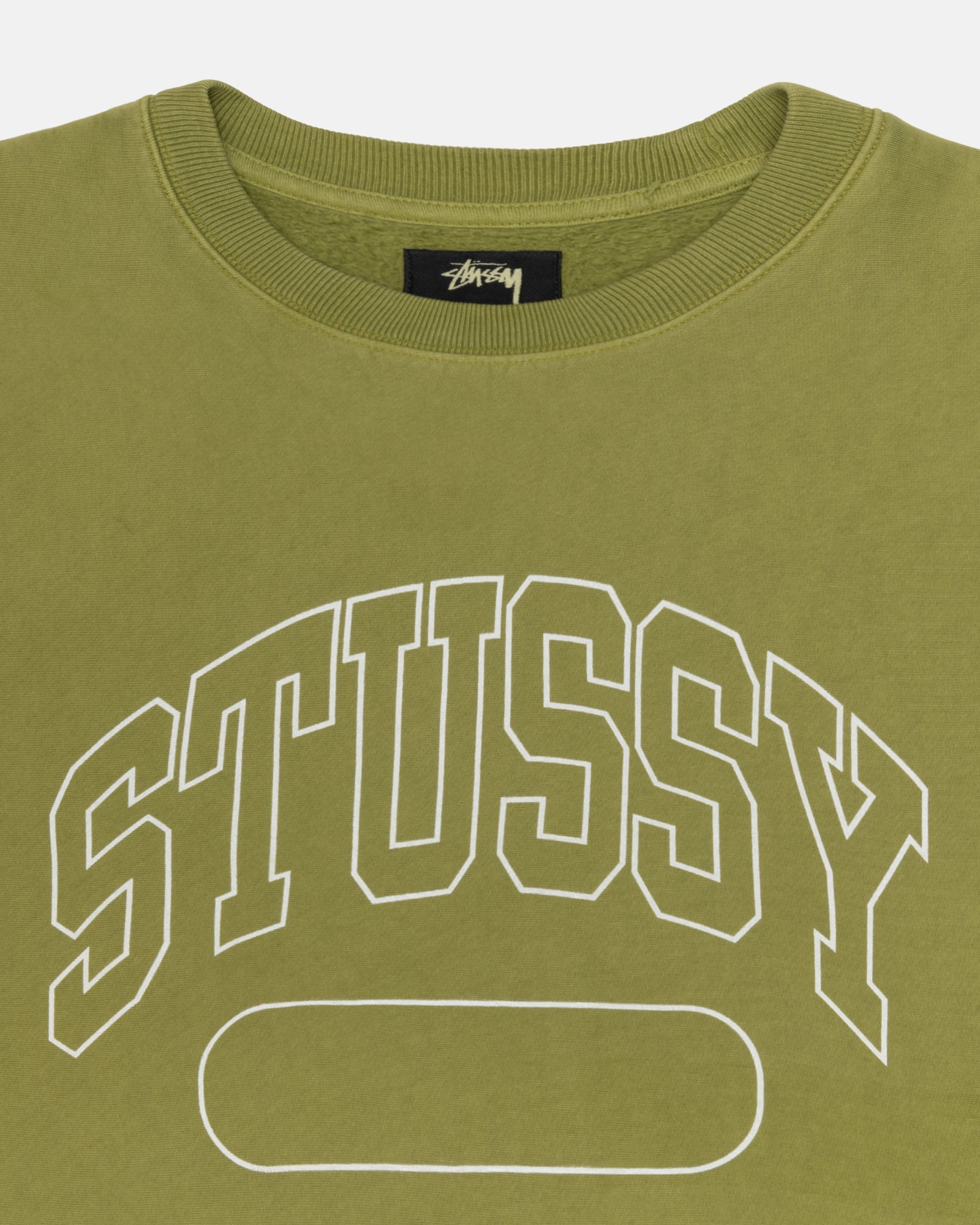 STUSSY 23A/W Varsity Oversized Crew Green ステューシー バーシティ