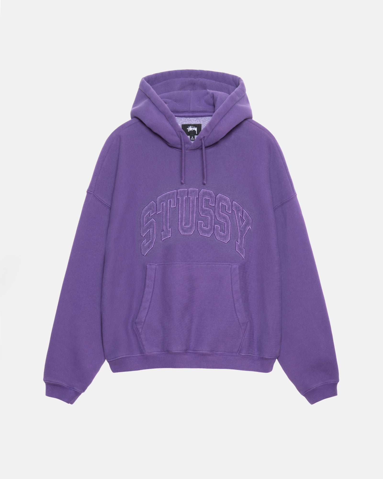 Stüssy Embroidered Relaxed Hoodie Purple Sweats