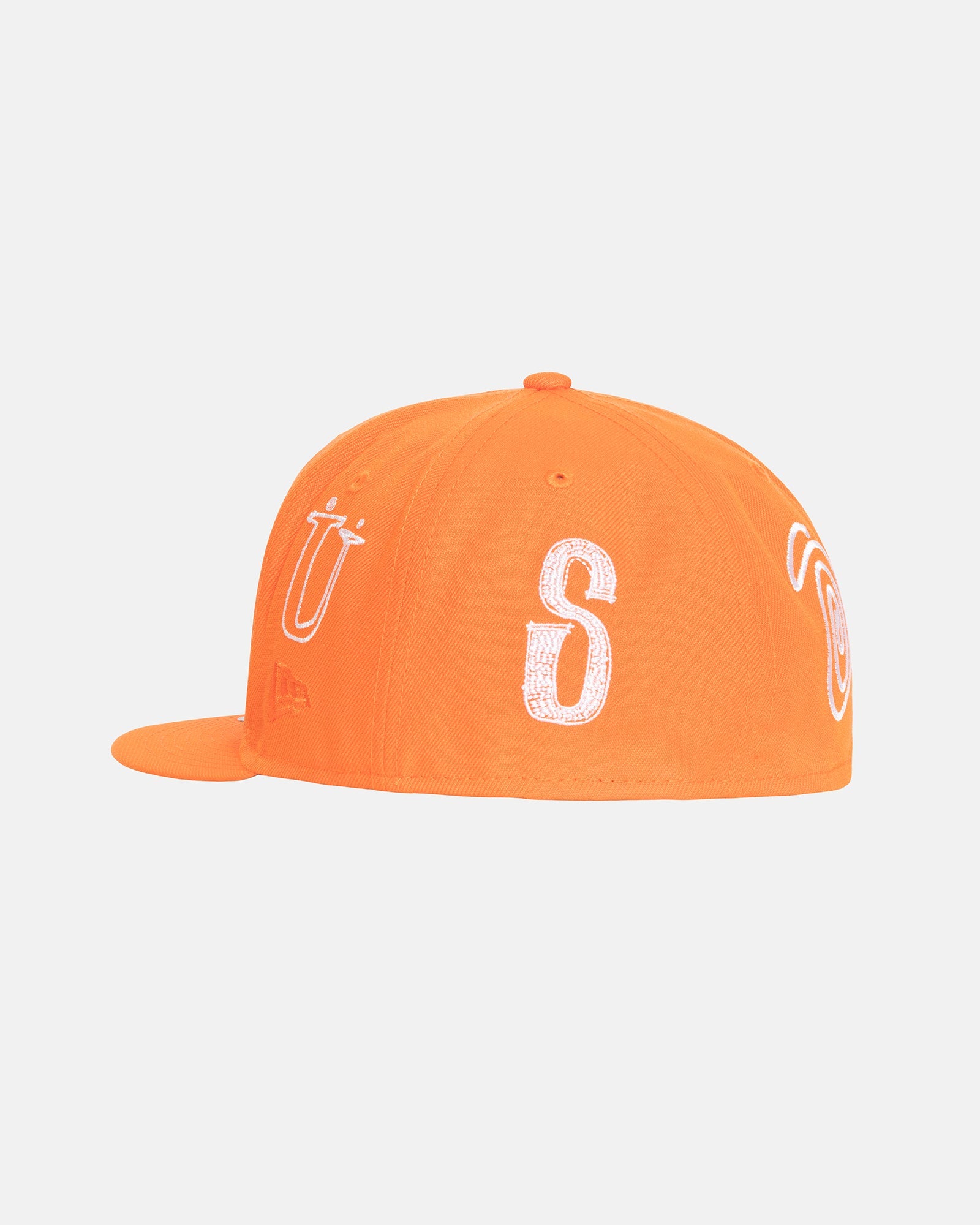 Stüssy New Era 59Fifty Ransom Embroidered Orange Headwear