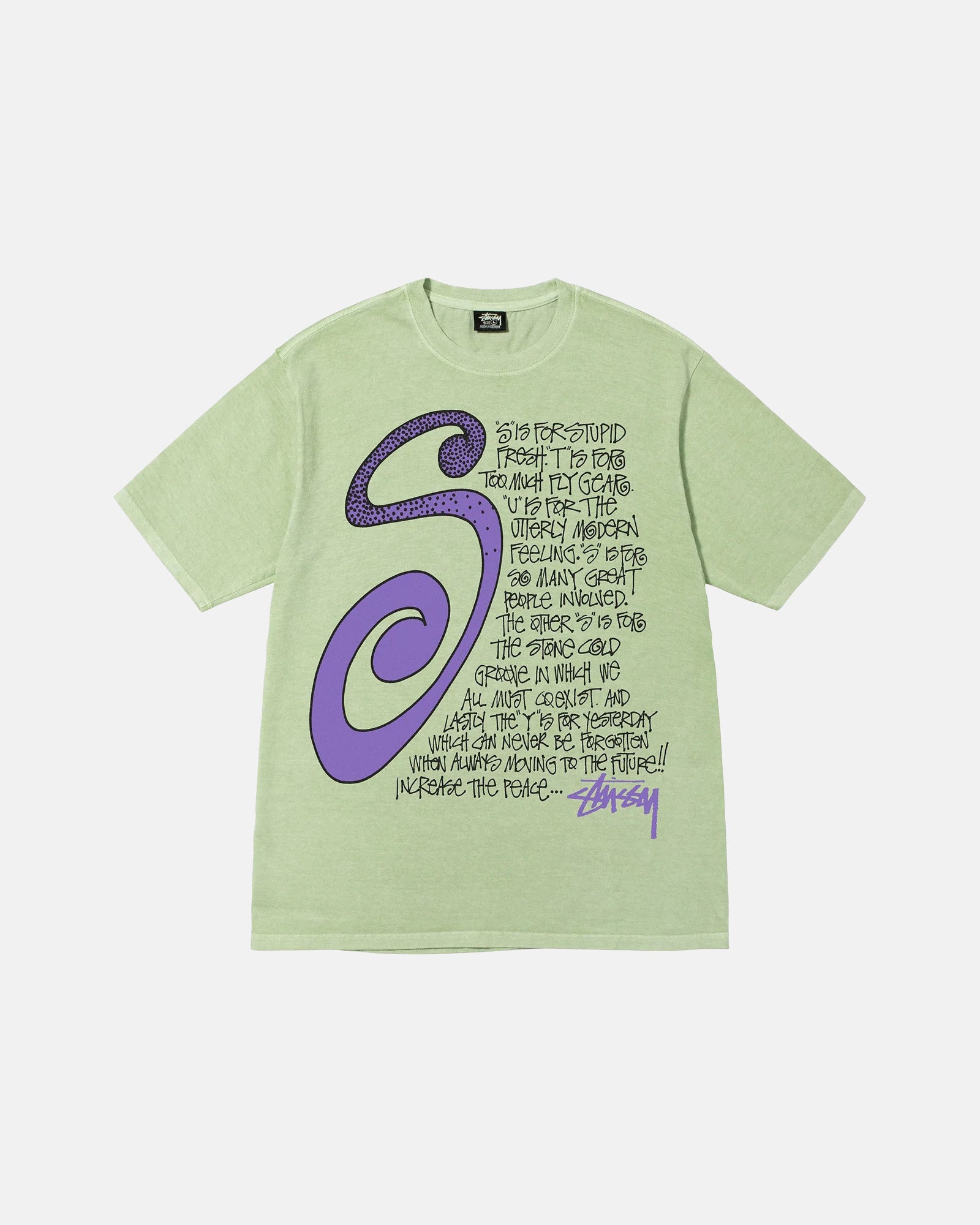 S Talk Pigment Dyed Tee - Mens Short Sleeve T-Shirt | Stussy