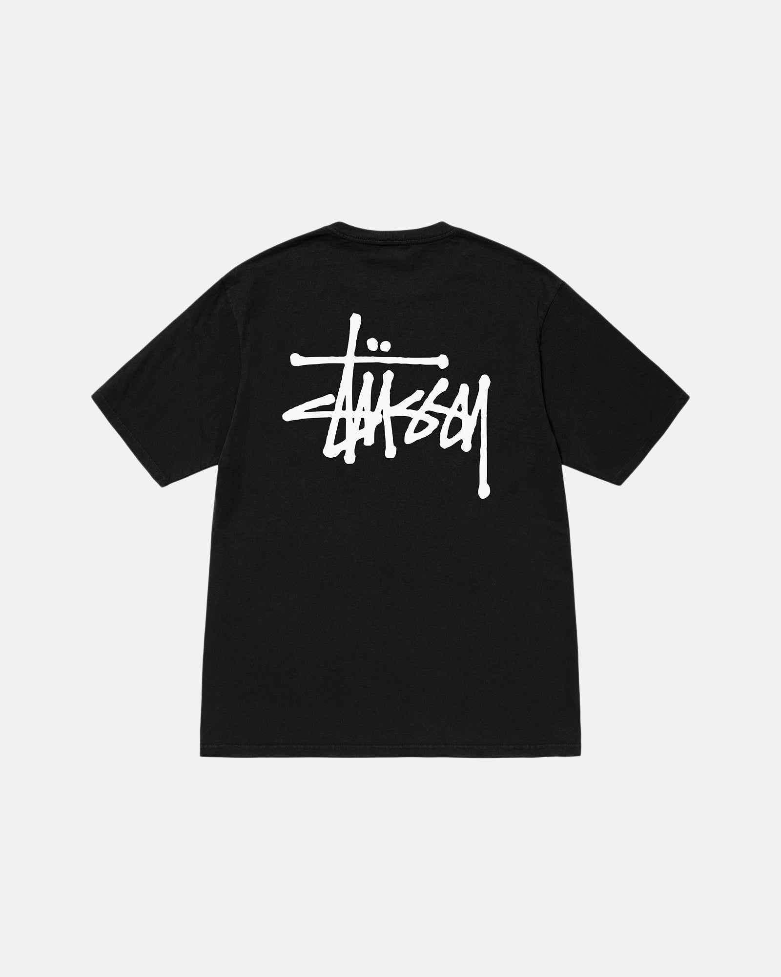 Basic Stüssy Tee Pigment Dyed Black Shortsleeve