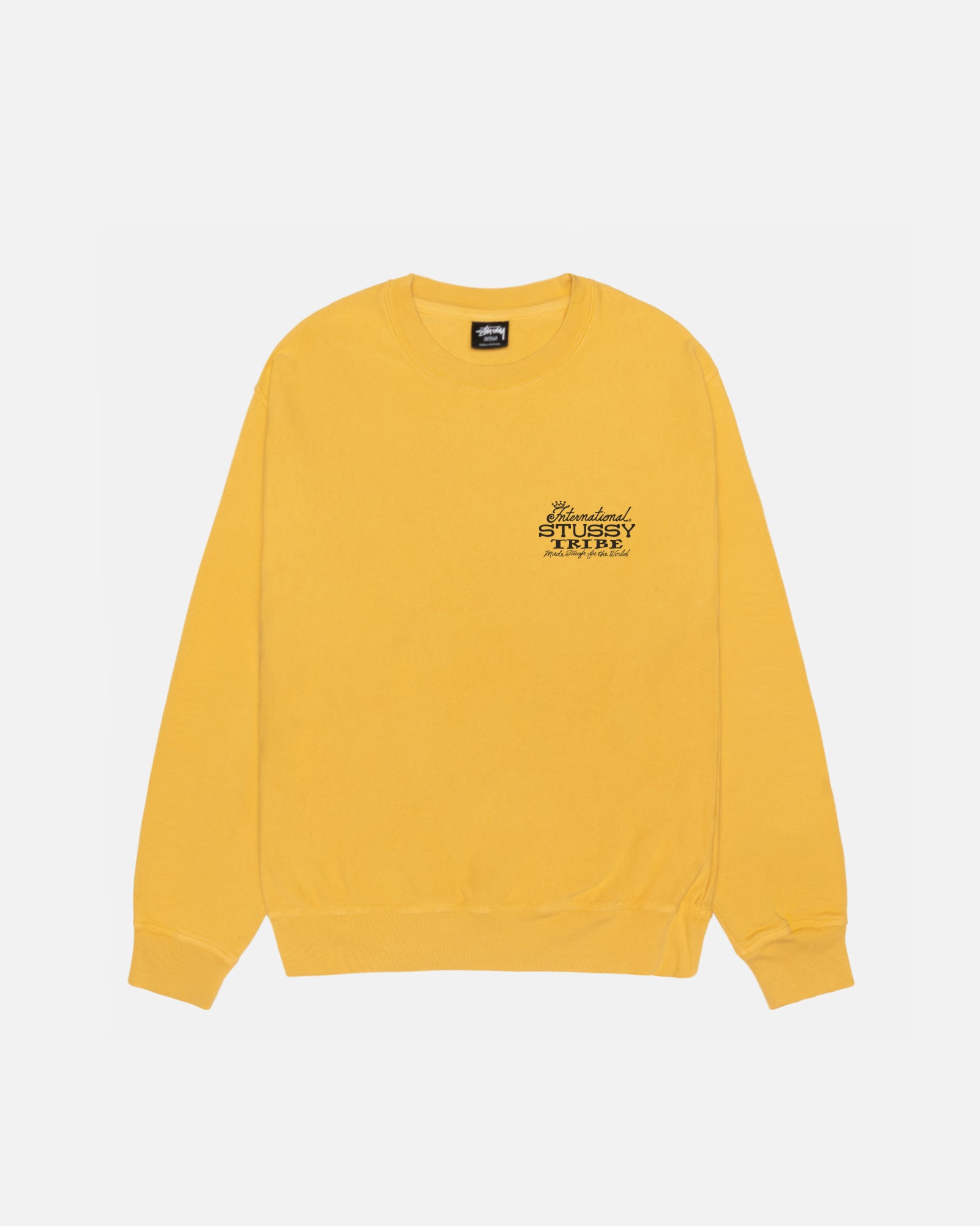 Stussy yellow 2025 crew neck