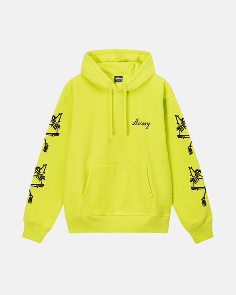Stussy x Martine Rose Collage Pigment Dyed Hoodie Black