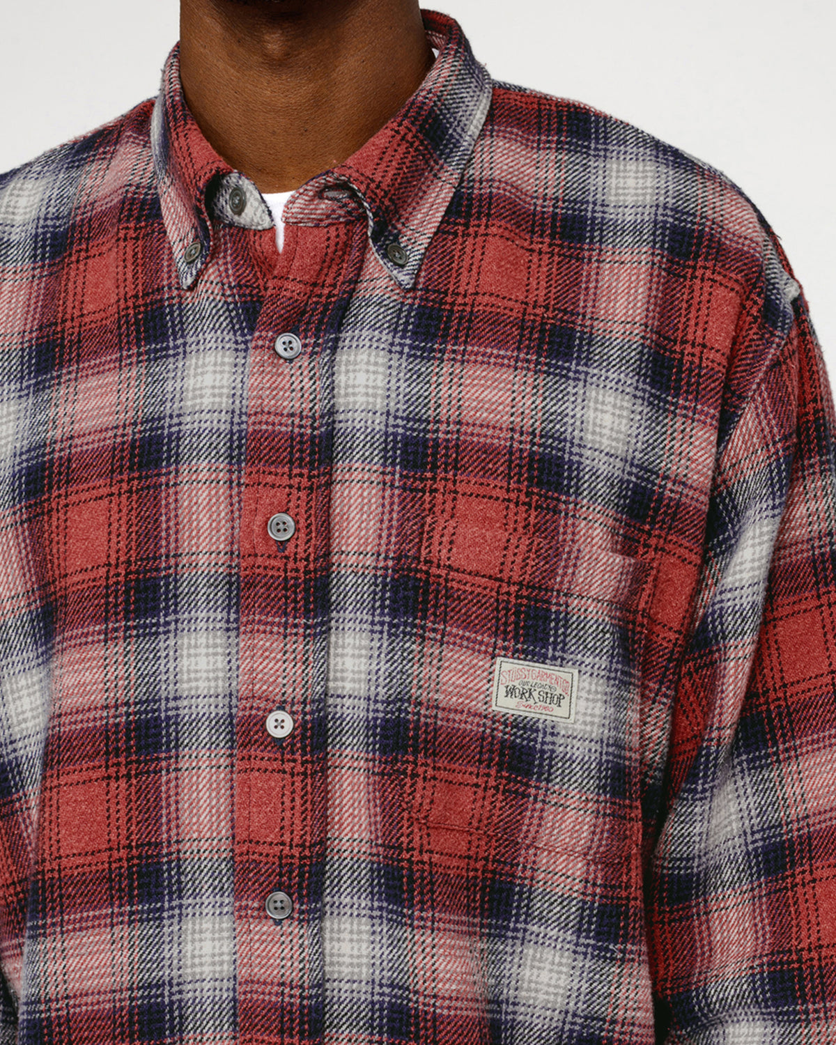 Our Legacy Work Shop Check Shirt in red arborist check 